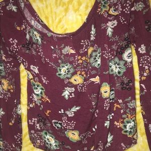 Cute maroon flower top